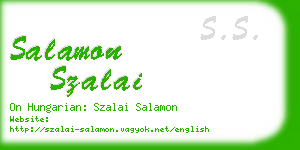 salamon szalai business card